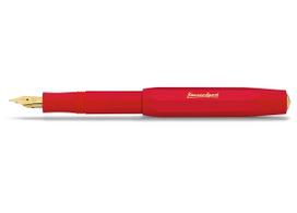 Kaweco Classic Sport Fountain Medium Nib Pen, (M), Red, CSFP-RD (Official Import)
