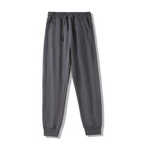 Autumn Winter Men/Women Fitness Workout Sweatpant Jogging Running Sweatpants Casual Comfortable Heavy Men's Tracksuit Pants M tamsiai pilka spalva