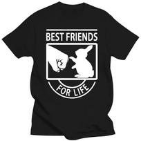 Kaus Pria Kekasih Kelinci Teman Terbaik Untuk Kehidupan Katun S-5Xl Keren Baru The A-Team Short Sleeve Tee Shirt Summer Clothing S įvairiaspalvis