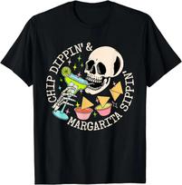 Chip Dippin' and Margarita Sippin' Funny Mexican Food Lover T-Shirt Graphic T Shirts Soft and Comfortable Feel S įvairiaspalvis