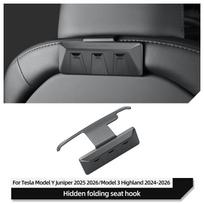 for Tesla Model Y Juniper/Launch 2025 Car Seat Backrest Hook Portable Accessories Model 3 Highland 2025-2025 Hidden Hanging Hook