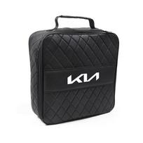 GSOT3 Car Leather Storage Bag High-capacity Auto Trunk Handbag For KIA Sportage Seltos Sorento K3 K4 Soul Carnival EV6 EV9 Carnival K5