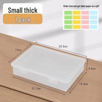 A4 Transparent Plastic Document Storage Box Folder