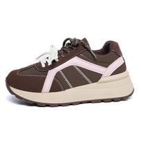 Dexun shoes new thick-soled heightened soft-soled lightweight dad shoes sports and leisure shoes 35 ruda