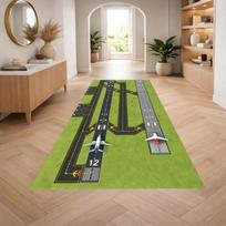 Lėktuvo pakilimo tako kilimas Modernus aviacijos dekoras Piloto dovana Berniukų kambarys Namų dekoravimo kilimas 40X120CM white