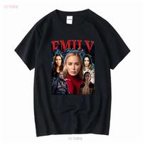 Emily Blunt Actor Retro Vintage T Shirt Best Size S 5XL long or short sleeves vintage Washed fashion Stretched Stylish graphic S įvairiaspalvis