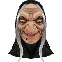 Pikta Ragana Kaukė Baisi Helovino Kaukė Senolė Realistiškas Veidas Šliaužianti Latekso Šalmas Karnavalo Cosplay Rekvizitas