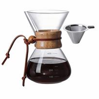 Stainless Steel Tea Kettle with Filter Mesh Tea Pot Coffee Maker Coffeeware  Daily 400ML