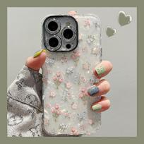 iPhone 15 Pro Max Case: Floral Shell Pattern for Summer iPhone 15 Pro Max