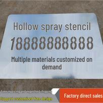 Hollow Heart Spray Paint Template: Stainless Steel Lettering Plate for Signage and Elevator Construction Galvanized - Reusable