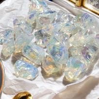 Natūralūs neapdoroti opalo akmenys Kvarco kristalas Žalias mineralas Reiki gydymo kristalai Brangakmenių pavyzdžiai Kolekcionuojami Namų dekoras China Mainland