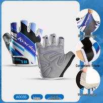 Taiqi Cat Summer Outdoor Cycling Half Finger Gloves One Size mėlyna
