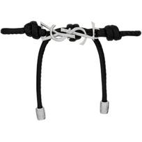 Saint Laurent YSL Bracciale Nero Unisex Jewelry Black 861459AAEKF1000 L