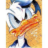 Disney deimantinė tapyba Antis Donaldas Akvarelės meno tapyba Animacinis 5D deimantinė kryželiu siuvinėjimo mozaika Namų dekoras Dovana Round 30x40cm black