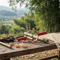 Bambuko skaidymo įrankis Greitai pjaunantis peilis Didelis efektyvumas Taupantis pastangas Effort-saving Bamboo