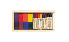 Stockmar Beeswax 8 Block Colors 8 Stick Wooden Box ST32582 Japanese Crayons, & Colors, Set, [Genuine Product] beige
