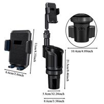 Cup Phone Holder For Car 2 In 1 Drink Extender With Phone Stand 360 Degree Rotation Non-Slip Car Water Bottle Holder For Vehicle juoda