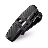 TMYR5 Car Sun Visor Glasses Holder Ticket Card Storage Clip For Alfa Romeo Giulia Stelvio Giulietta 156 159 147 Mito Tonale Brera Disc juoda