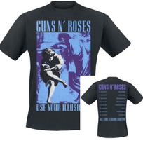 1991 Illusion Guns N' Roses T-Shirt Men Women Metal Rock Band Graphic Tee 100% Cotton Summer Streetwear Top S įvairiaspalvis