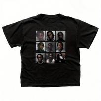 Young Thug nuotrauka iš policijos komisariato marškinėliai su grafika, vaizduojančia daugiakampį portretą, laisvalaikio marškinėliai, vyriški drabužiai, moteriški 2026 m. vasaros marškinėliai, gerbėjų dovanos S įvairiaspalvis