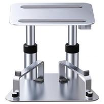 Oatsbasf 2in1 laptop table with phone stand for office Aluminum Alloy Computer Monitor Heightening Stand adjustable Laptop desk pilka