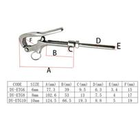 Openable Goose Head Shape Quick Release Hook 3-5 Inches Hand Rail Guardrails Marine Grade  Marine 6mm sidabras