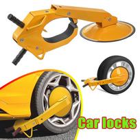 Anti Theft Car Wheel Lock with Suction Cup Heavy Duty Tire Lock Security Device for Private Vehicle SUV Van Parking Security