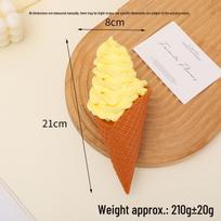 Giant Burger and Ice Cream Cone Model Ornament for Display beige