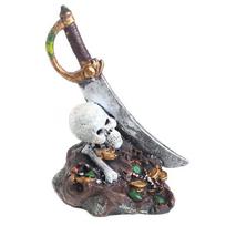 Pirate Skull Resin Cave Aquarium Decoration: Fish Tank Treasure Hideout China