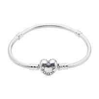 Pandora Heart Classic Snake Chain Silver Bracelet 594594c00 594594C00-16