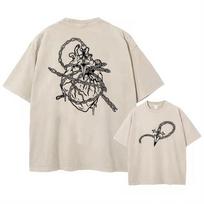 Vintažiniai skalbti marškinėliai Hip Hop Retro Punk Anime Hunter X Hunter spaudas Medvilniniai marškinėliai Harajuku Moterys Vyrai Vasarinis viršus S