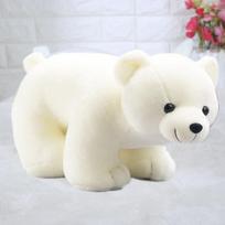 Plush toy polar bear simulation little white bear doll polar bear doll, big cloth doll girl 22cm