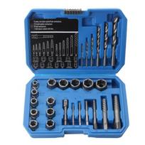 26 Piece Screw Extractor Kit 135 Degree Split Point With Alloy Drill Bit And Impact Adapter For Damaged Bolt Nut Removal 1