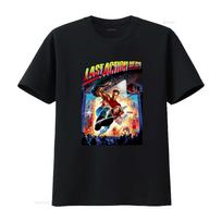 Last Action Hero Cult Movie T Shirt Retro Adventure Design for Fans vintage Washed Breathable Comfortable Casual Soft - Men's... S įvairiaspalvis