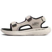 Skechers Sportiniai Patogūs Universalūs Paplūdimio Basutės Vyriškos Basutės Pilkai Rudos 232893-TPBK 39.5