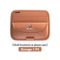 ZZFM1 Car Sun Visor Glasses Case Sunshade Clamp Sunglasses Holder For Alfa Romeo 159 Giulietta Giulia 147 Mito 156 159 166 GT Stelvio