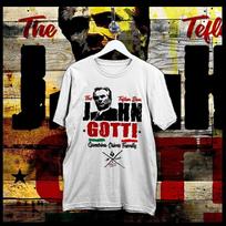 Gangster T-shirt Mob Life John Gotti Al Capone Dillinger Luciano Teflon Don Tee S įvairiaspalvis