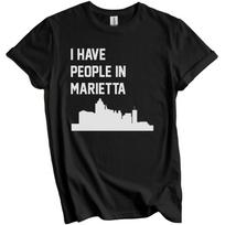 I Have People In Marietta Georgia Skyline T-Shirt S įvairiaspalvis