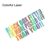 Car Stickers BLACK BOX FITTED FUNNY Auto Whole Body Stickers Color Vinyl Films PVC Decorative Decals Auto Exterior Accessories 1PC