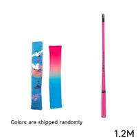 1.2/1.5/1.8/2.1M Portable Short-Section Carbon Stream Rod Ultra-Light Retractable Small Object Fishing Rod With Storage Bag blue