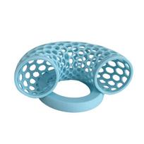 Hammocks Feeding Rings and Resting Cave Plastic Feeding Breeding House for Bettas Small Aquatic Pet mėlyna