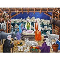 3D viso kvadrato deimantinis paveikslas Jėzaus gimimo amatų rinkinys Rankdarbių deimantų siuvinėjimas Religija Menas Kalnų krištolas namų dekoras Full Round 20X30CM raudona