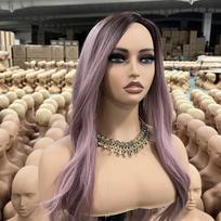 Manekeno galva su pečiais PVC biustas universalus apimtis 54cm žmogaus pusės modelis