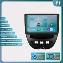 Ossuret Carplay 2din Android Automagnetola Peugeot 2005 Toyota Aygo 2014 Citroen C1 Automagnetolai Multimedia Vaizdo Grotuvas GPS Navigacija Carplay Auto 4G RDS DVR P1 4Core 1G 32G AI
