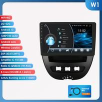 Ossuret Carplay 2din Android Automagnetola Peugeot 2005 Toyota Aygo 2014 Citroen C1 Automagnetolai Multimedia Vaizdo Grotuvas GPS Navigacija Carplay Auto 4G RDS DVR W1 8Core 2G 32G