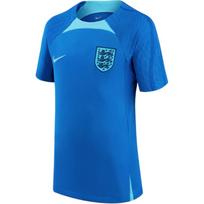 Nike Strike Anglijos Pasaulio taurės logotipas pleistras trumpomis rankovėmis Retro futbolo marškinėliai vyriški marškinėliai Mėlyni DH6443-480 L blue