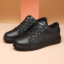 Spring Men's Red Sneakers Designer Skateboard Shoes Man Shoes Black Leather Sneakers Unisex Flat Casual Shoes Men Sneakers 35 juoda