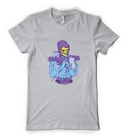 Skeletor Loves Cats Heman Villain Kitty Lover Personalised Unisex Kids T Shirt 4XL