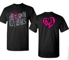 WWE AJ Lee Love Bites Spider Web T-shirt 4XL black