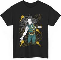 Illumi Anime Zoldyck T-Shirt Streetwear Hunter Cosplay Manga Aesthetic Otaku Apparel Unisex T-Shirt S juoda